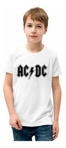 Polera Niños/niñas/jovenes Banda Musical Ac Dc Rock 