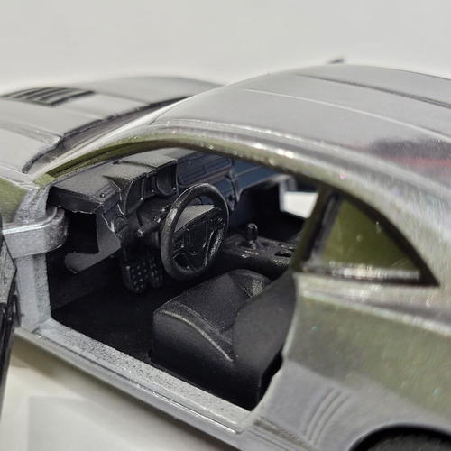 Abridor de puerta de hierro Camaro Trolley en miniatura, color gris, colección de coches