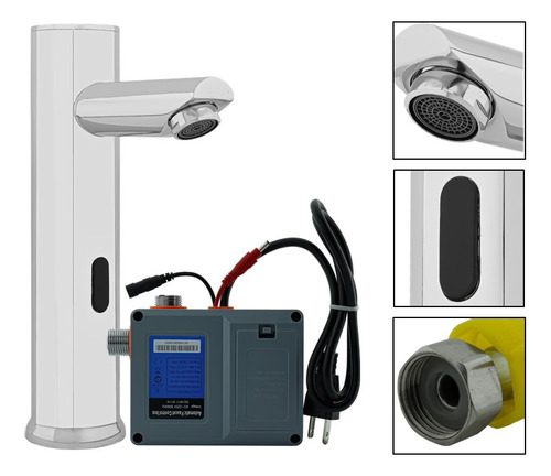 Grifo Cromado De Sensor Uso Institucional Para Lavamanos