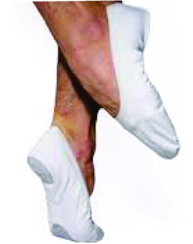 Zapatillas Media Punta Elastizadas Hueso Rosa Negra Blanca