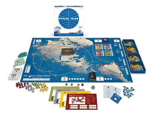 Jogo Tabuleiro Pan Am Strategy Board Game