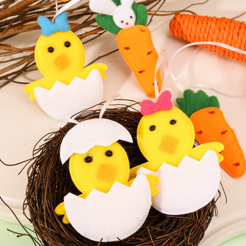 Colgante De Conejo De Pascua Con Forma De Huevo Y Forma De P