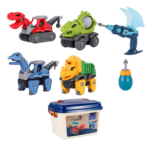 Montagem E Desmontagem Dinosaur Engineering Truck Figure