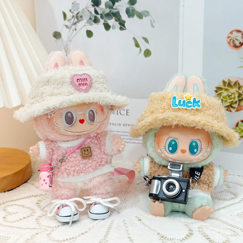 Set De Ropa Para Muñecas Labubu De 17 Cm Con Sombrero, Cámar