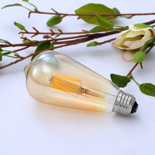 Imagen 2 de 5 de Bombillo Vintage Pera Tipo Edison 5w Filamento Led
