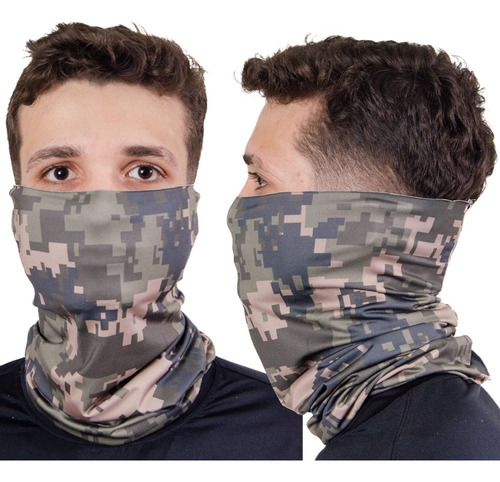 Toca Touca Balaclava Bandana Buff Camuflada Proteção Uv 50+