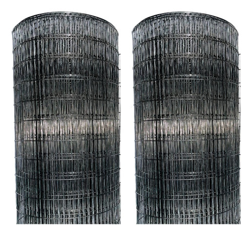 2 Mallas De Acero Multimalla Ab.1.27x5cm. Alt.61cm. L 10m