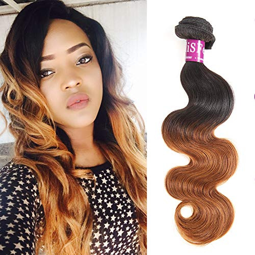 Ombre Brazilian Body Wave 1 Paquete, Color 1b/30 100% Bgltv