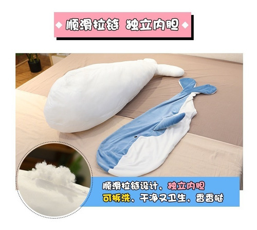 Imagen 4 de 10 de Peluche Almohada Ballena 50cm