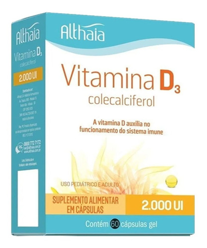 Vitamina D3 2.000ui Equaliv Tratedê 60 Cáps Em Óleo Mct Full Sabor Neutro