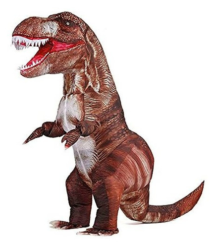 Disfraz Inflable Talla Única Para Adulto De Dinosaurio