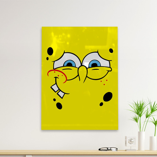 Cuadro Deco Bob Esponja Retrasado (d0812 Boleto.store)