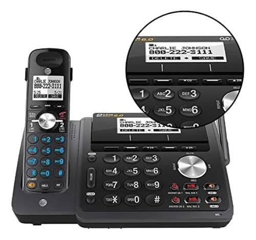 At&t Tlbk Dect 6.0 Teléfono Inalámbrico Expandible De 2 Líne