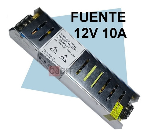 Fuente Switching 12v 10a Tiras Led Cctv Cámaras