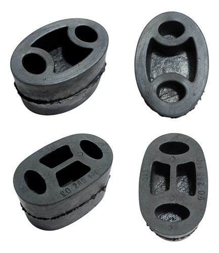 Borracha / Coxim Escapamento Corsa Celta Prisma Kit 4 Peças