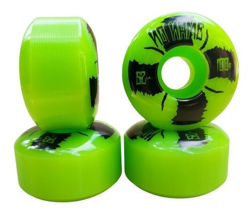 Imagen 2 de 4 de Ruedas No Name Multicolor 52mm 100a Uretano Importado