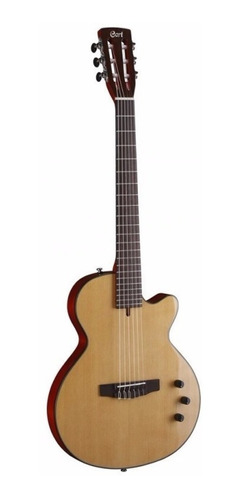 Imagen 1 de 1 de Guitarra criolla clásica Cort Sunset Nylectric para diestros natural