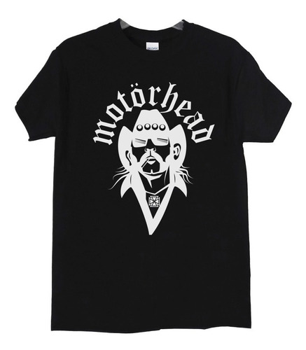 Polera Motorhead Lemmy Stencil Metal Abominatron