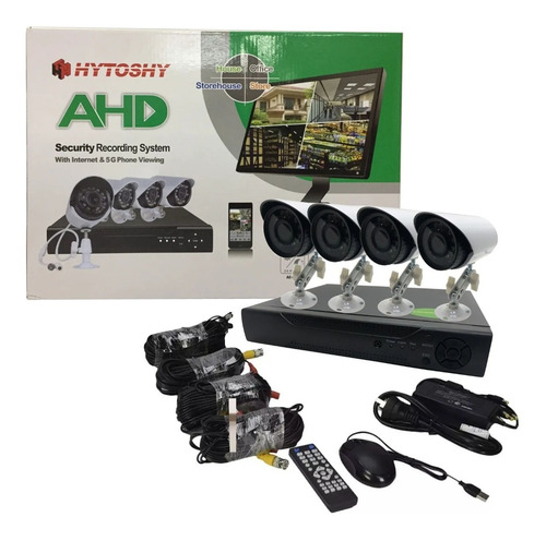 Imagen 8 de 10 de Kit 4 Cámaras Seguridad Cctv Dvr Int/ext + Disco Rigido 1tb