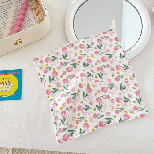 Breathable Washcloth 6 Layer Cotton Gauze Towel For Newborns