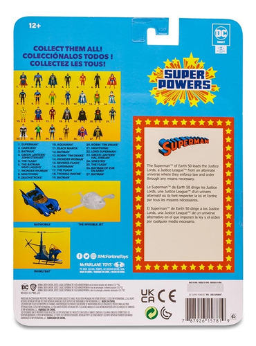 Dc Super Powers Lord Superman 4.5in Action Figure 6071757