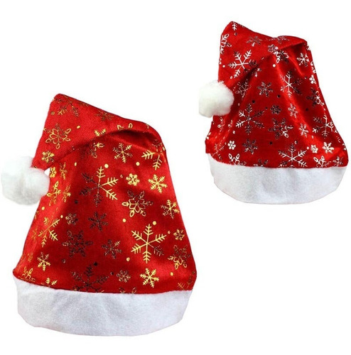 6 Gorro Sombrero Navidad Niño Niña Rojo Novena Diciembre