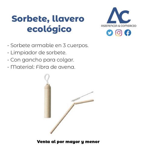 Sorbete, Llavero  Ecológico