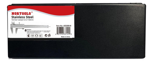 Pinza Profesional Nortools Vernier 6 Pulgadas Acero Inoxidab Color