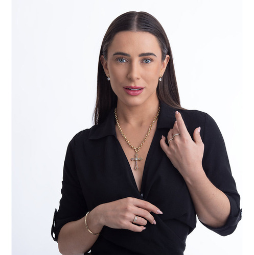 Anel Pavê Em Ouro 18k Com 61 Pontos De Diamante Aro 18