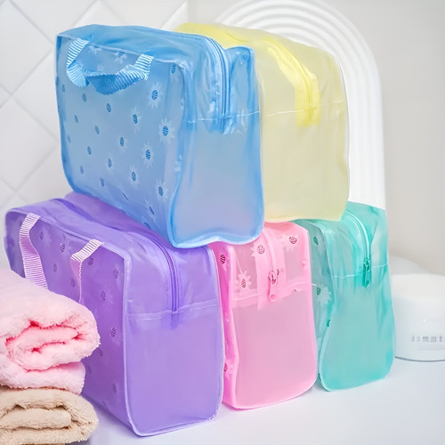 Bolsos Neceser Para Productos De Higiene Y Baño Floreado Violeta Floreado