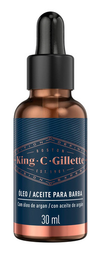 King C. Gillette Óleo Para Barba 30ml