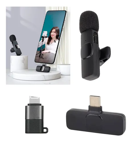 Micrófono K8 Inalámbrico Recargable Celular iPhone-tipo C