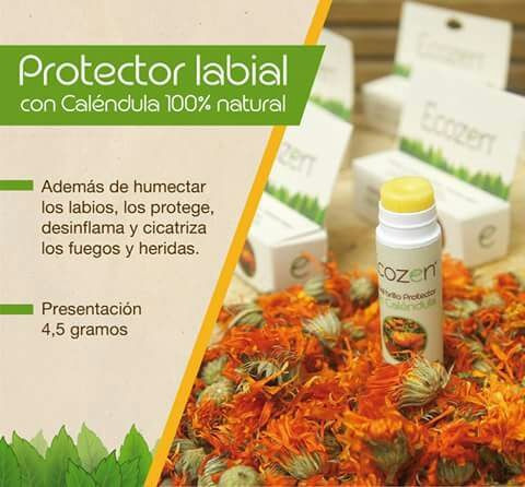 Labial Brillo Protector Natural Con Cal - g a $2000