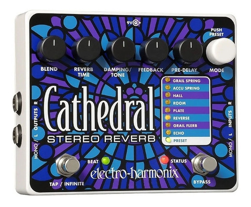 Pedal Electro Harmonix Cathedral Stereo Reverb Echo