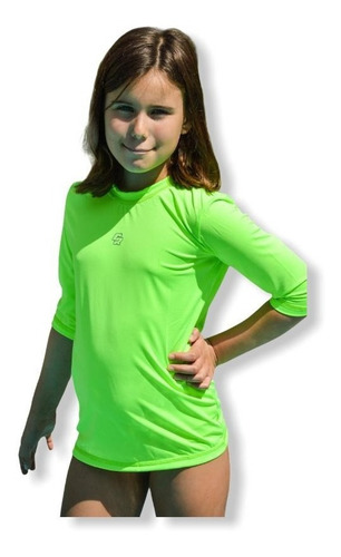 Imagen 1 de 4 de Remera Niños Uv-50 Filtro Solar Cross Roads Manga Corta
