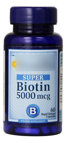 2024 * Biotin Super 5000mcg - 60 Softgels Puritans Prid Sabor Sin Sabor