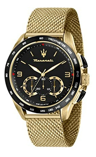 Reloj De Oro Maserati Traguardo Para Hombre.