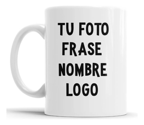 Taza Plastica Personalizada Foto Frase Nombre Logo Pack X 4