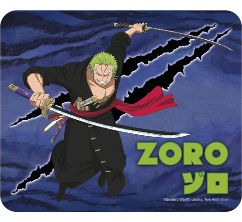 Abystyle Alfombrilla De Ratón Flexible Roronoa Zoro De Una X