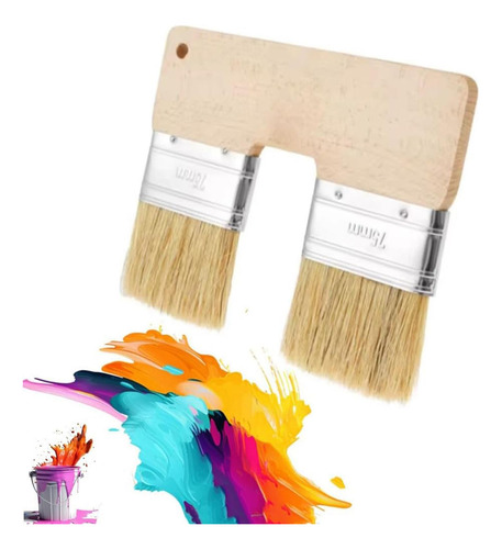 Cepillo De Pintura Doble Cabeza Doble Pincel Para Pinturas