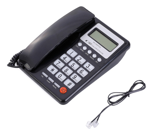Teléfono De Escritorio Con Cable (bk) Phone Con Identificado