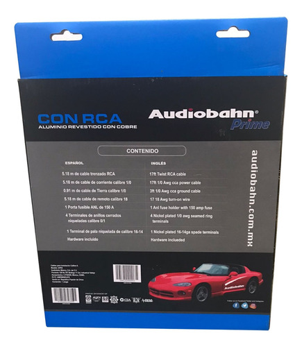 Imagen 3 de 4 de Kit De Instalación Para Fuente Amplificador Cal 0 Audiobahn