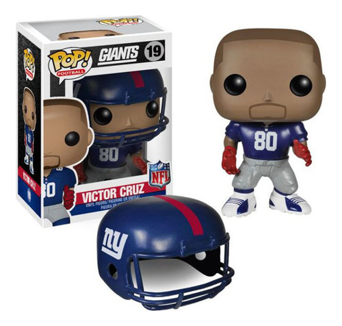 Funko Pop Wave 1 Víctor Cruz Nfl Giants Retirado Caja Dañada