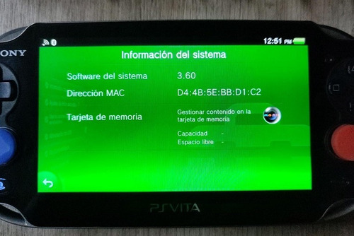 Imagen 2 de 3 de Psvita Fat 10/10 Funcional 3.60