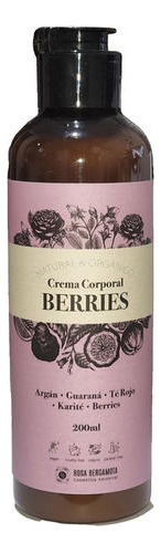 Crema Corporal Anti Celulitis Berries 200 Ml Rosa Bergamota