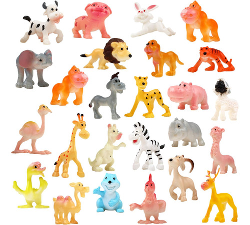 Funcorn Toys Animal Dibujos Animados, Paquete 24 Mini Juego