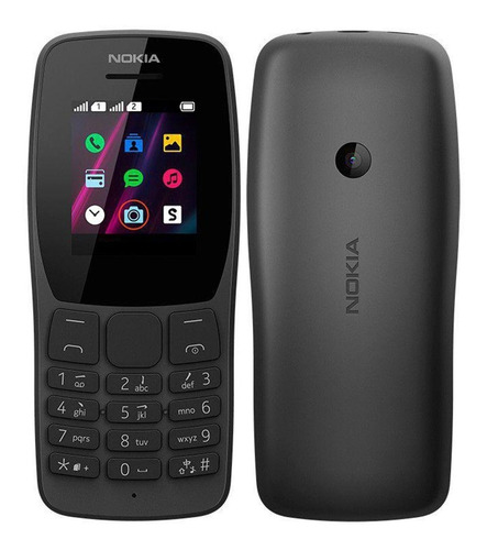 Celular Nokia 110 Preto- Nk006 Rádio Fm E Leitor Mp3 