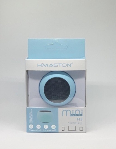 Mini Caixinha Som Redonda Bluetooth Portátil Hmaston 3w