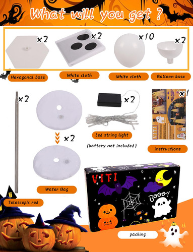 Luces Led Para Luz Nocturna Estilo Fantasmas Halloween