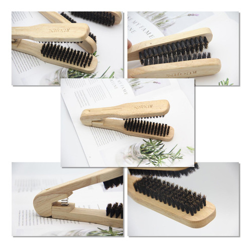 Peine Antiestático De Doble Cepillo Para Cabello Con Cepillo
